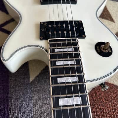2022 Edwards by ESP E-LPC Les Paul Custom - White image 8