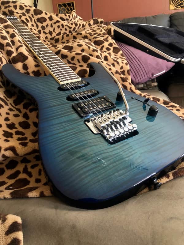 Jackson  Dinky DK2 Pro series - 1997 MIJ Blue Flame image 1