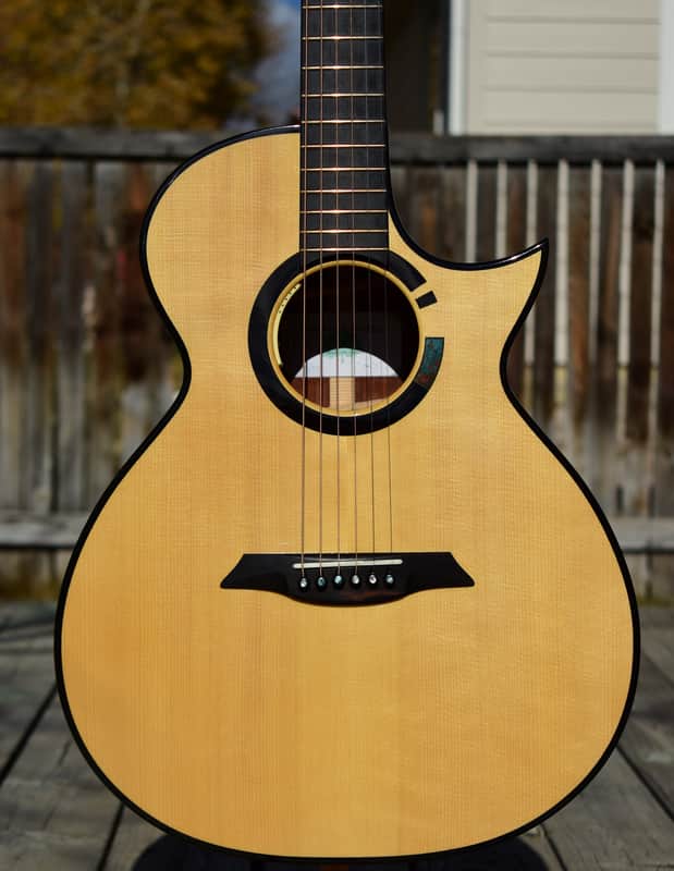 2018 TreeHouse OMZ Cutaway Acoustic Guitar | Cocobolo & Adirondack Spruce image 1