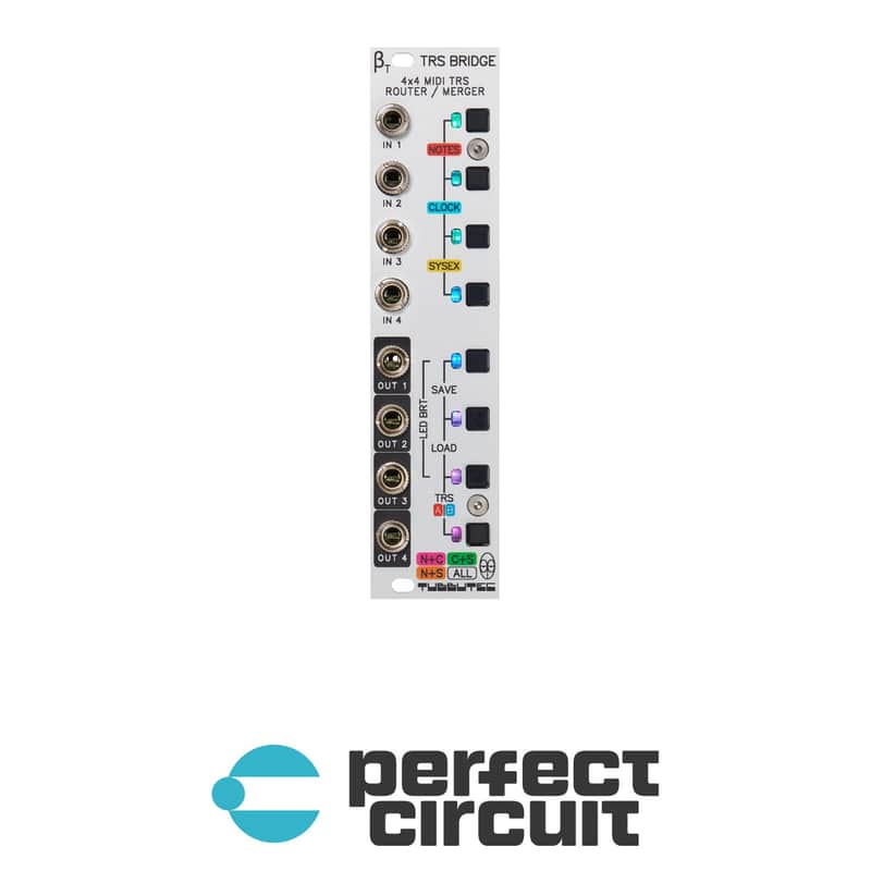 Tubbutec TRS Bridge 4x4 TRS MIDI Router + Merger (Silver) image 1