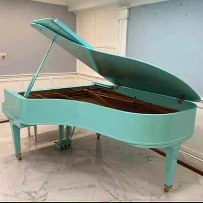 Baldwin SF-10 Artist Series Grand Piano - 7' Light Emerald Finish image 6