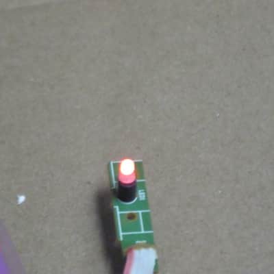 very lightly used genuine BOSS LED (has white bulb that lights RED) from BF-3 Flanger (NO pedal included) on very small green rectangle shape circuit board with three wire ribbon (genuine Boss item)  2000s to 2020s (specifically from 2018) image 4