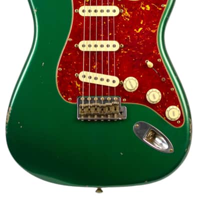 New Fender Custom Shop Todd Krause Masterbuilt '63 Stratocaster Journeyman Faded Sherwood Green Metallic w/Josephina Hand Wound Pickups #R140215 image 3