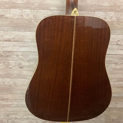 Used Washburn D-10QSB Acoustic Guitar Tobacco Sunburst image 4