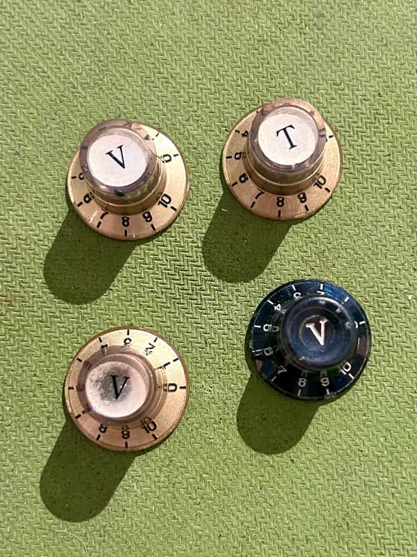 Lot of 4 Univox Electric Guitar Knobs image 1