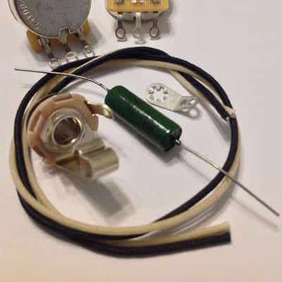 US Spec Wiring Harness Kit for P Bass CTS Pots .047uf Soviet Paper in Oil Cap image 1
