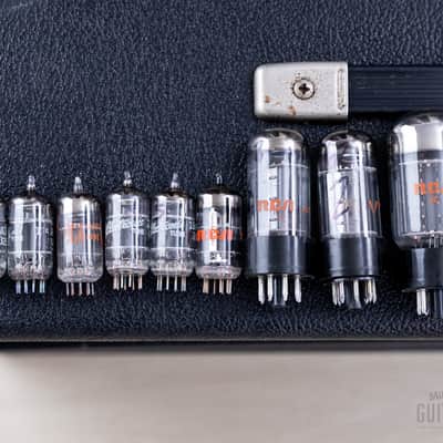 1964 Fender Deluxe Reverb Vintage Black Panel Pre-CBS Tube Amp AB763 w/ Ftsw image 22