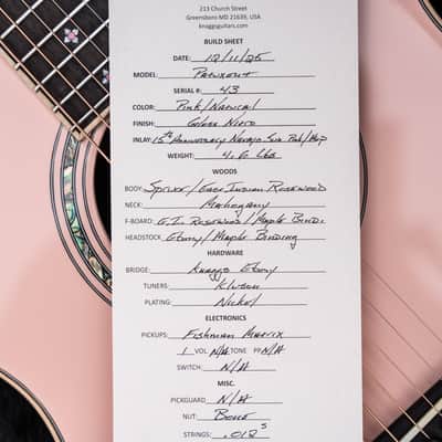 Knaggs Patuxent/15th Anniversary-Navajo Sun/Shell Pink/Acoustic image 19