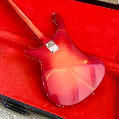 Rickenbacker 481-S 1976 - Fireglo original vintage USA slant fret 481S Bigsby dimarzio image 7