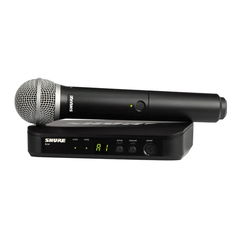 Shure BLX24/PG58 Wireless Vocal System with PG58 Microphone, H9 Frequency Band image 1