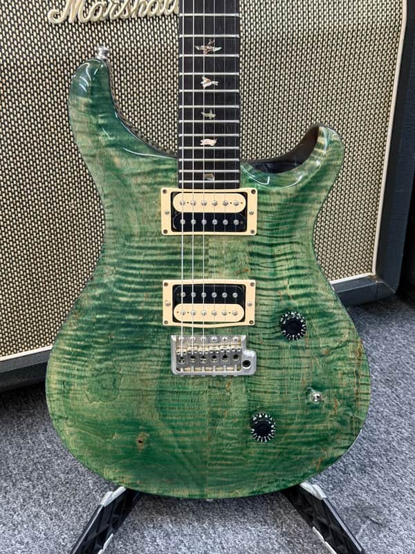 PRS Custom 24 1986 - Faded Royal Blue Now Green image 1