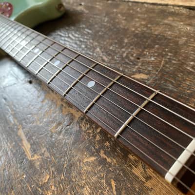Fender Japan 1969 Reissue Mustang CIJ Sonic Blue Original Late 1990's w/ Period Correct Softcase image 12