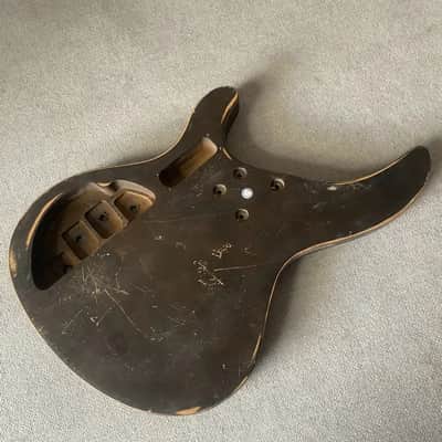 Vintage Brown 4 String Bass Solid Body DIY Project image 6