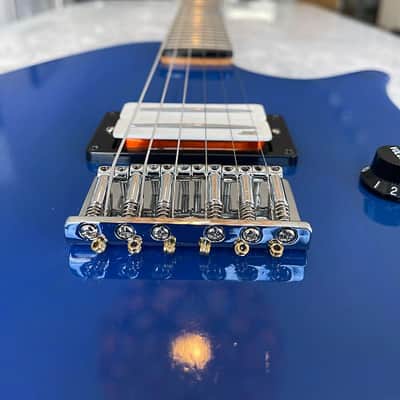 Breadwinner Copy Scalloped Fretboard Classic Blue image 3