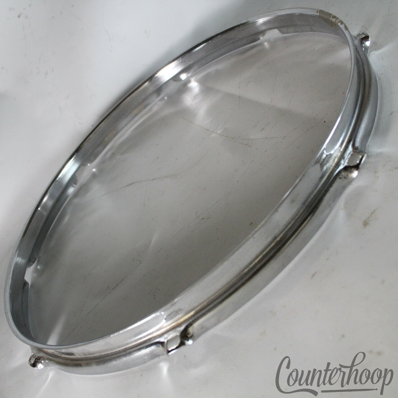 Rogers 14" Snare/Floor Tom Drum Batter Rim/Hoop 70s XP8 Big R 8Lug Triple-Flange — main photograph