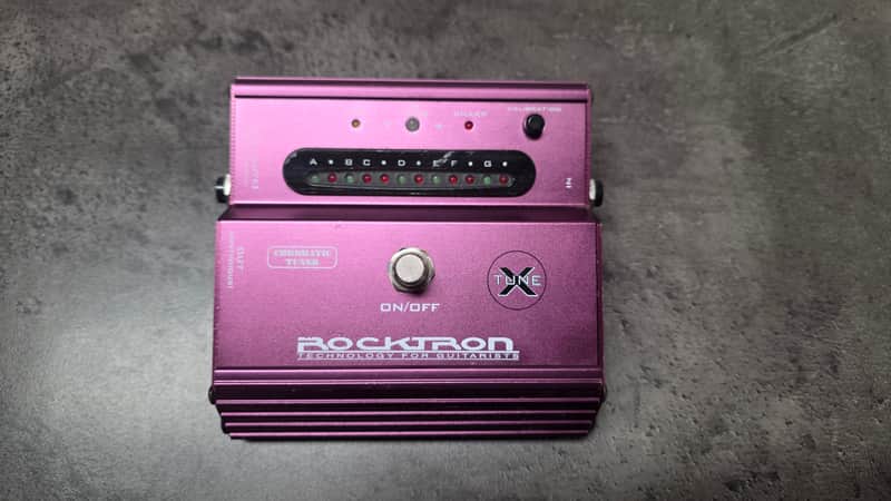 Rocktron Chromatic Tuner FROM MAJOR LONDON RECORDING STUDIO Guitar Pedal - Metallic Violet Purple image 1