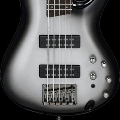 Ibanez SR Standard 5 String Electric Bass - Metallic Silver Sunburst (SR305EMSS) image 2