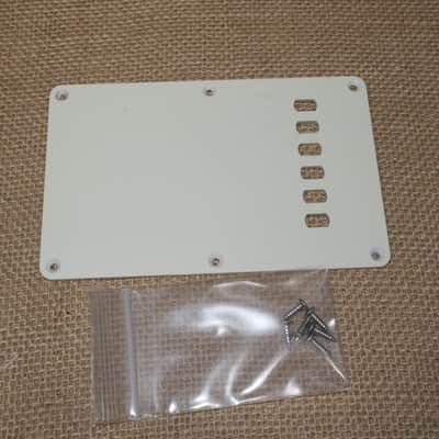 Genuine 2004 Squier Affinity Strat Back Plate White - Same Day Shipping #DH09 image 2