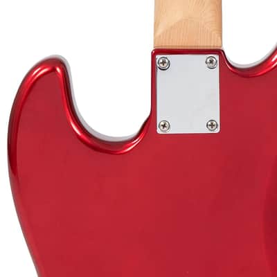 Vintage VJ74 ReIssued Bass Guitar ~ Candy Apple Red image 9