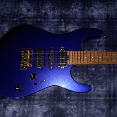 MINT!! Charvel Pro-Mod DK24 HSH 2PT CM Caramelized Maple Neck Mystic Blue 7.4lbs! / Authorized Dealer SAVE image 2