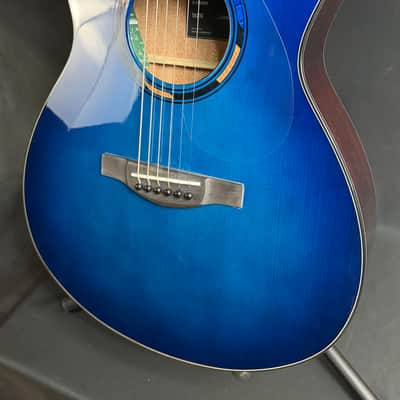 Yamaha TAS1E TransAcoustic Folk Acoustic-Electric Guitar Ultra Marine w/ Soft Case (066) image 4