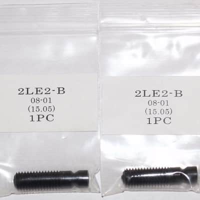 Ibanez 2LE2-B Locking Bridge Post Screw Stud Pair and Bar Edge Edge Pro Black image 1
