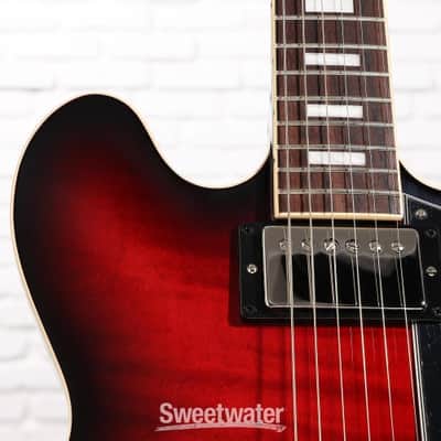 Gibson ES-335 Figured Semi-hollowbody Electric Guitar - Blood Moon Burst (ES35F00MNNHd3) image 5