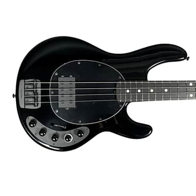 Ernie Ball Music Man StingRay 4 "DarkRay", Obsidian Black / Ebony *IN STOCK* image 1