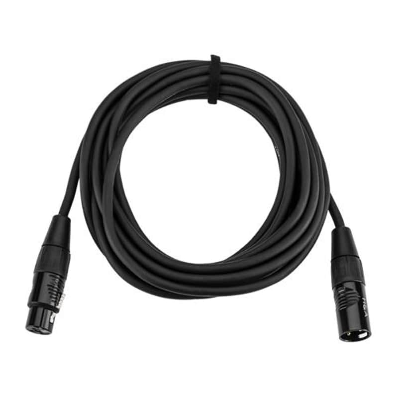 H&A Elite Pro 15' XLR M to XLR F Microphone Cable with Rean by Neutrik Gold Connectors image 1