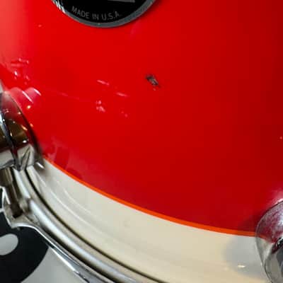 Rikki Rockett's Poison, 1990-1992 Flesh and Blood Tour DW 7-Piece Drum Set Early 1990s - Custom Red Flame Graphic by Cycle Fab image 14