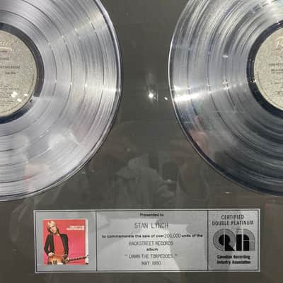 Stan Lynch Tom Petty and The Heartbreakers, Canadian, Damn the Torpedoes Multi-Platinum Record (#4) image 3