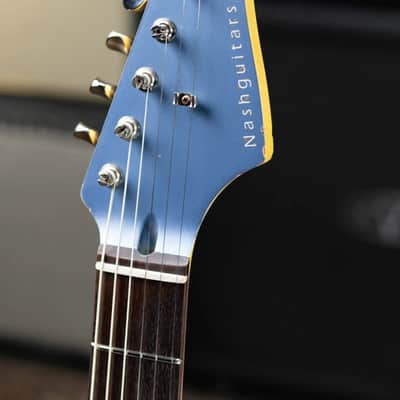 Nash Wayfarer Semi-Hollow Electric Guitar - Ice Blue Metallic with Hardshell Case image 6