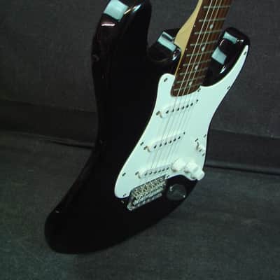 2002 Squier by Fender 20th Anniversary Affinity Strat Black Electric Guitar image 10
