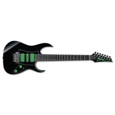 Ibanez Premium UV70P Black Green BK Steve Vai 7-String Electric Guitar + Case JEM/UV - New - But demoed image 1