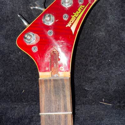 Washburn B-20 8 String Bass 1970s - Sunburst image 6
