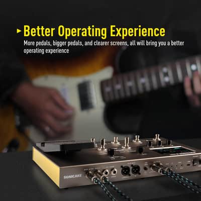 SONICAKE Matribox II Pro - Multi Effects Guitar Pedal with Expression, 240+ Built-in Guitar Effects, Amp Modeling, IR Cabinet Simulation, FX Loop, MIDI Stereo OTG USB Audio Interface Color TouchScreen image 5