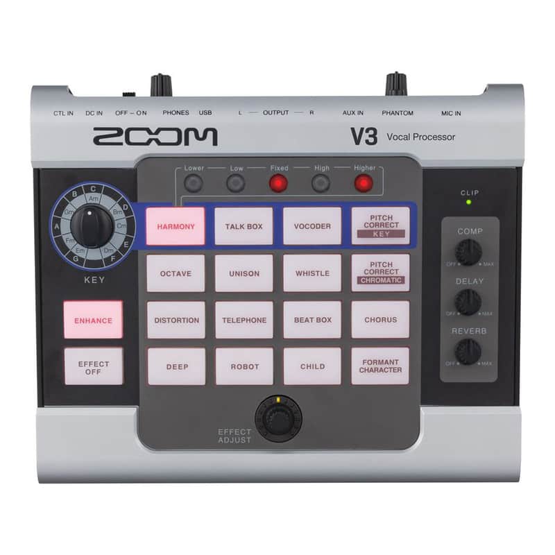 Zoom V3 Multi-effects Vocal Processor and USB Audio Interface with 1 XLR Input image 1