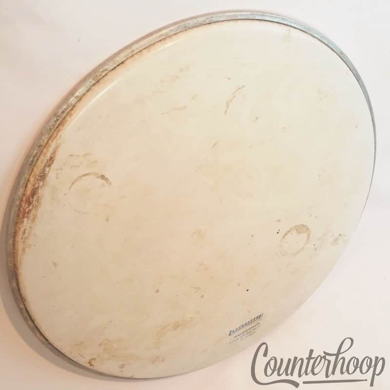 *Ludwig 20" 70s Block Bass Drum Head White DB-1000 Batter/Resonant USA Classic* image 1