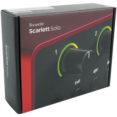 Focusrite Scarlett Solo 4th Gen Studio Recording USB Audio Interface+Software image 9