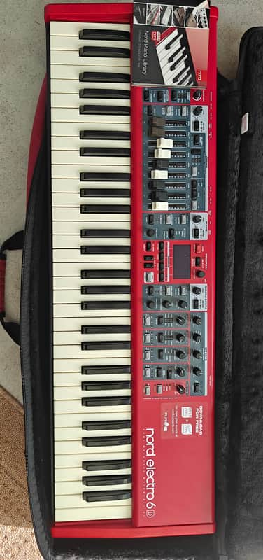 Nord Electro 6D SW61 Semi-Weighted 61-Key Digital Piano 2018 - 2022 - Red image 1