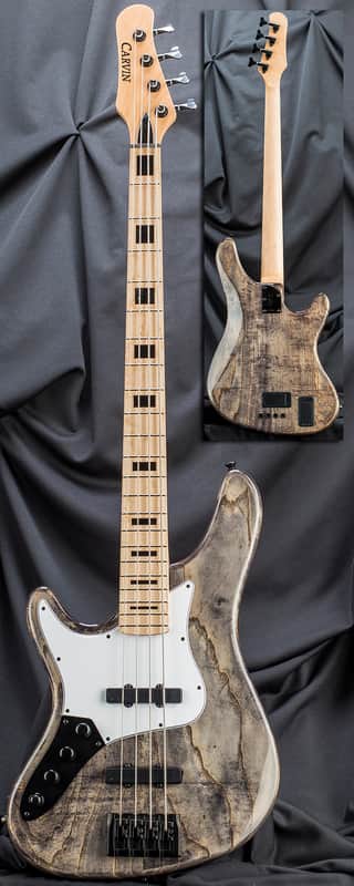 Kiesel Carvin JB4 Lefty Left Handed 4 String Bolt Neck Jazz Electric Bass Guitar Antique Ash w/ Case image 1