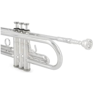 Blessing Performance Series Bb Trumpet, .460" Bore, Silver-Plate, Outfit image 3
