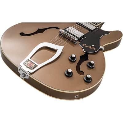 Hagstrom Viking Limited-Edition Semi-Hollow Electric Guitar Regular Desert Haze image 7