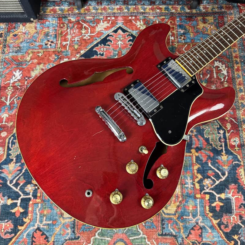 Yamaha SA700 Semi Hollowbody ES335 Type 1981 Persimmon Red image 1