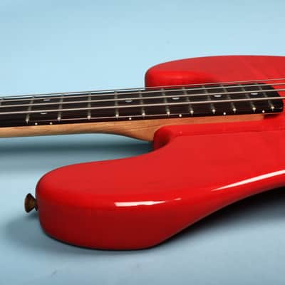1980s Schecter USA Bass Guitar Red Dallas Era American Made image 14