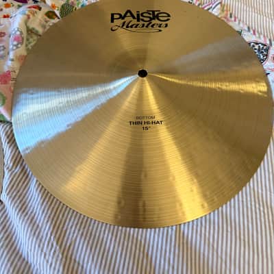 Paiste 15" Masters Dark Hi-Hat Cymbals (Pair)  LIKE NEW image 3