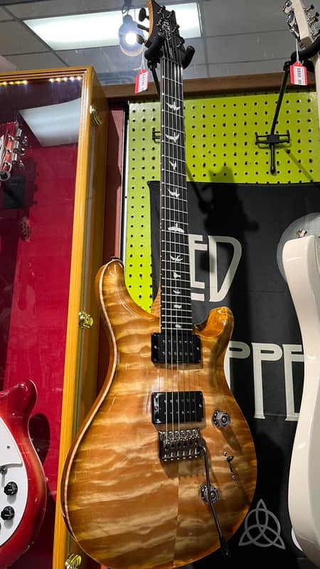 PRS Custom 24 Wood Library 2024 Quilted Maple / Swamp Ash With PRS Black Paisley Case image 1