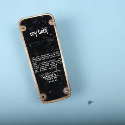 Early 1970s Jen Cry Baby Italian Italy Wah Wah Red Fasel Pedal image 10