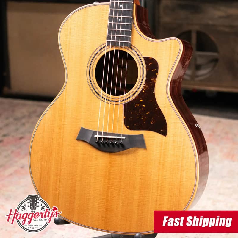 Taylor 414ce Studio Grand Auditorium Acoustic/Electric Guitar - Natural with Gig Bag image 1