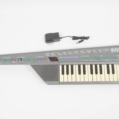[SALE Ends May 18] YAMAHA SHS-10 Silver FM Synthesizer Keyboard SHS10 Shoulder Keyboard Keytar w/ 100-240V PSU